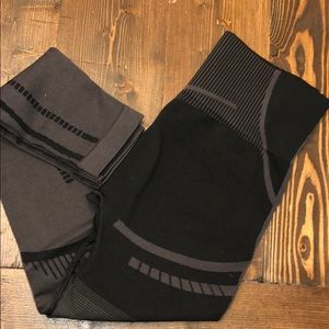 Gymshark geo seamless black/grey leggings